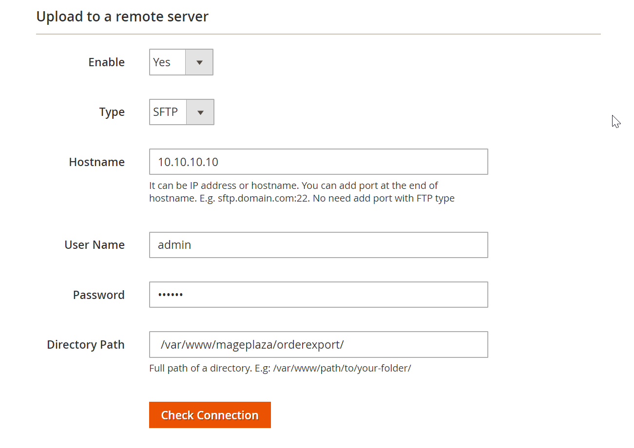 Upload files automatically to a remote server