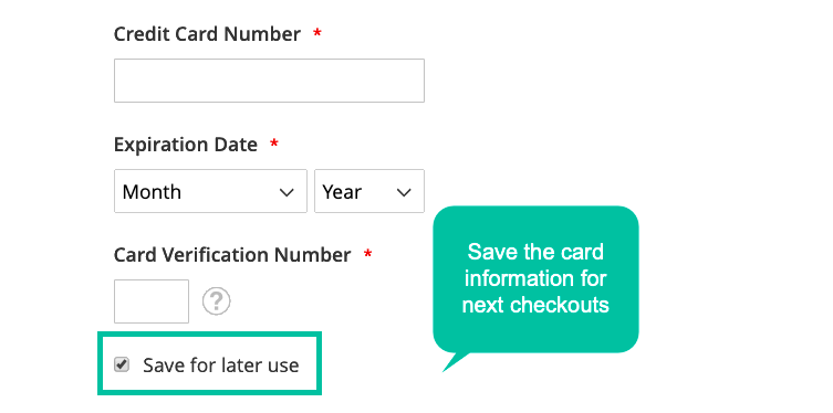 Stripe Payment for Magento 2 supports Customer Credit Card Vault