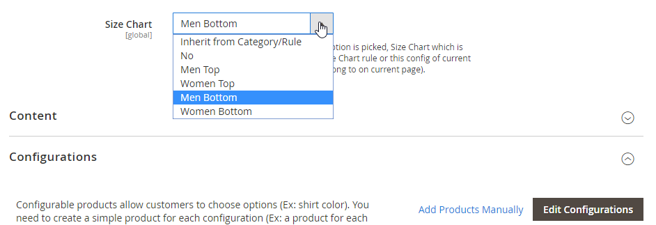 Men S Bottom Size Chart