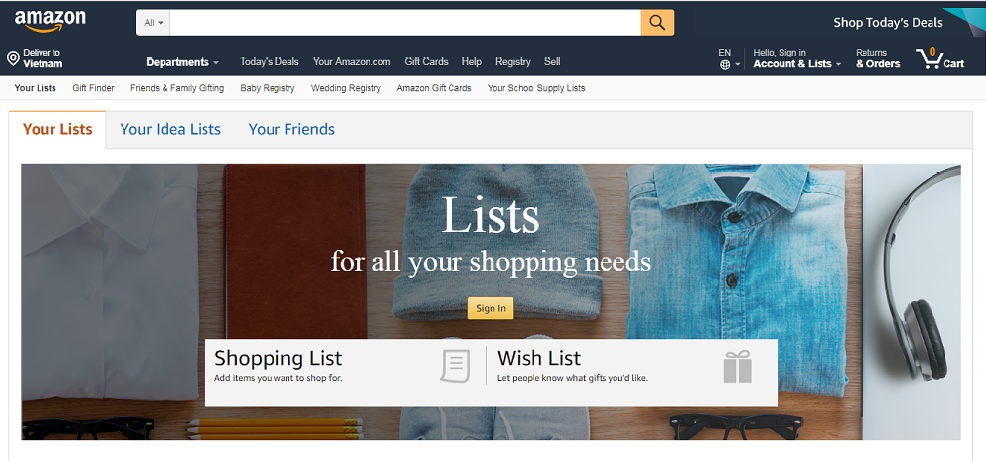 Most Wished For: Items customers added to Wish Lists and  registries most often on