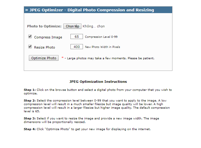 PNG, GIF, JPEG Optimizer