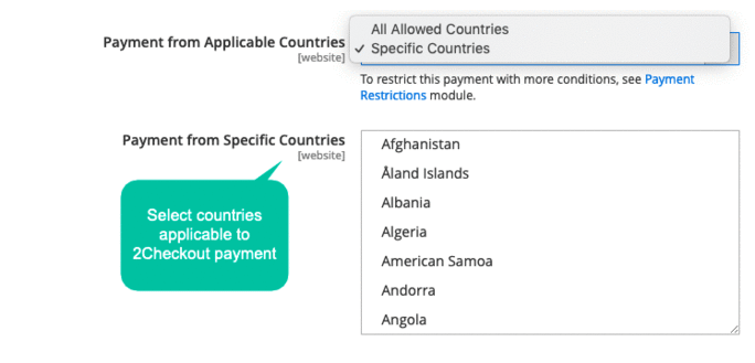 Allow setting conditions for application