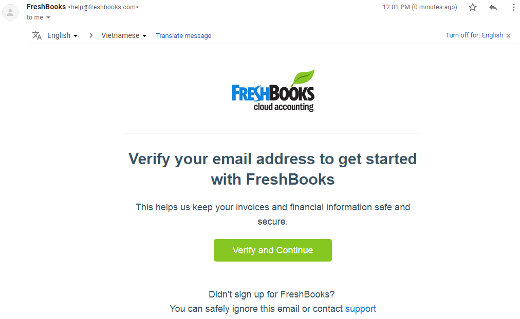 Instructions For Registering FreshBooks image 2