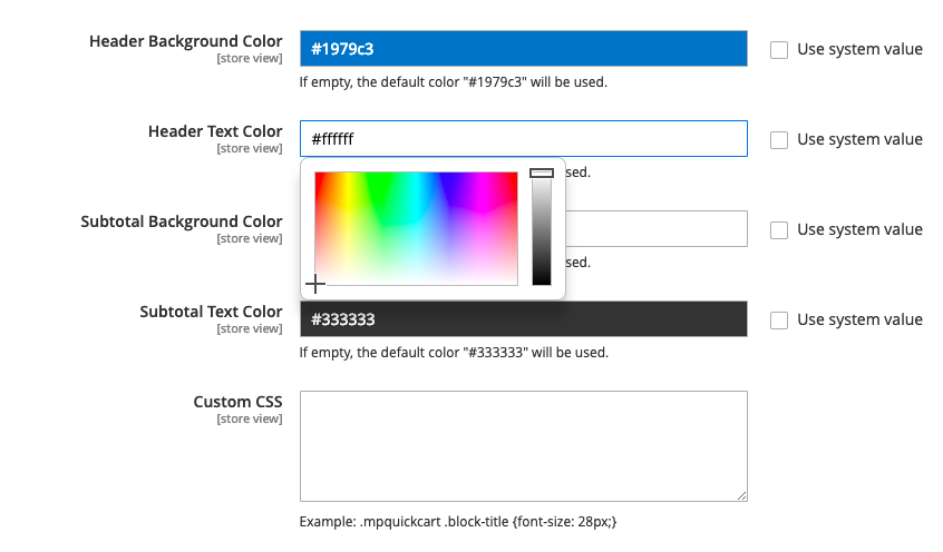 customize quick cart with ease