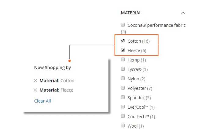 Filter products by attribute