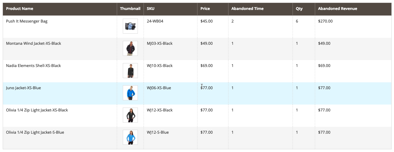 magento 2 Abandoned Cart Reports
