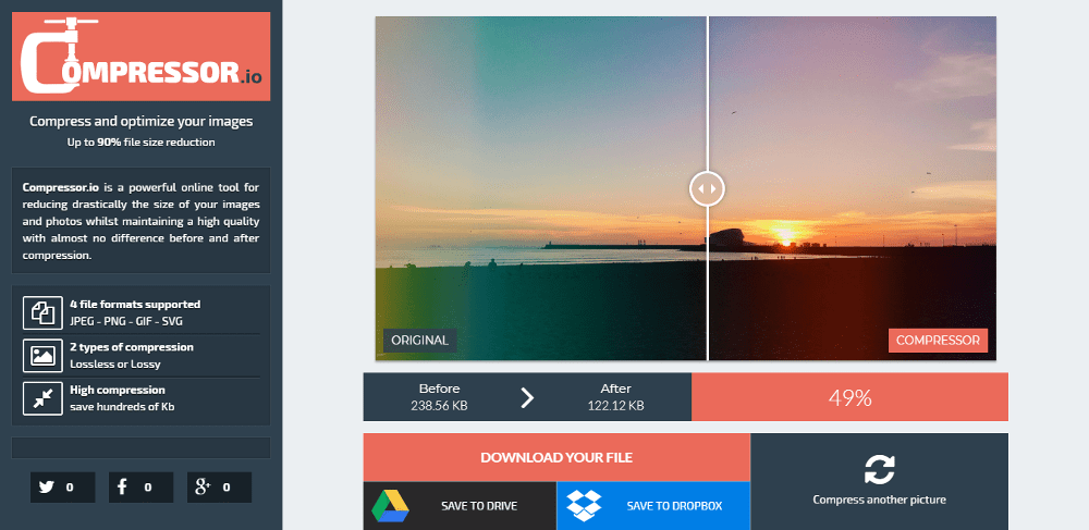 Compressor.io Image Optimizer