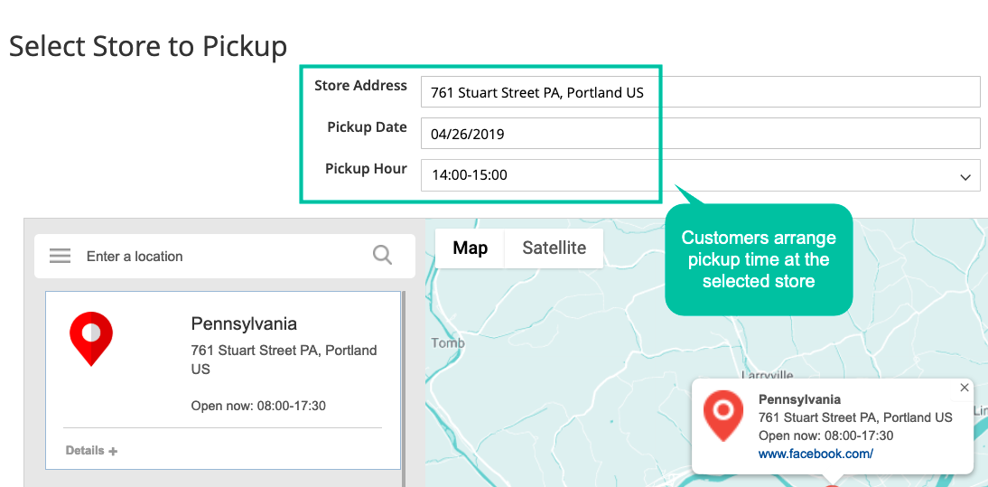 Store pikcup for Magento 2 by Mageplaza