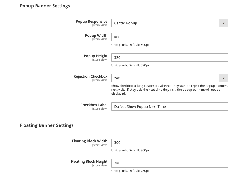 custom banner dimensions