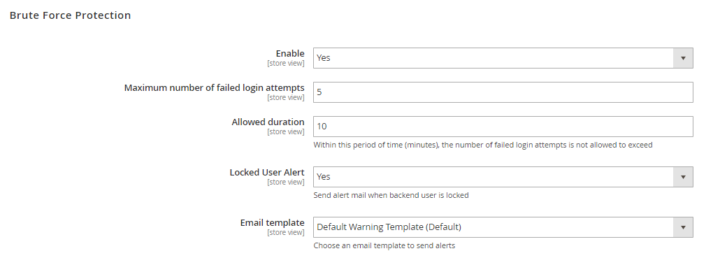 Brute Force Attack Protection