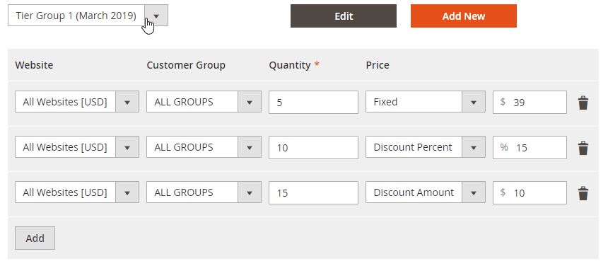 Magento 2 Tiered Pricing