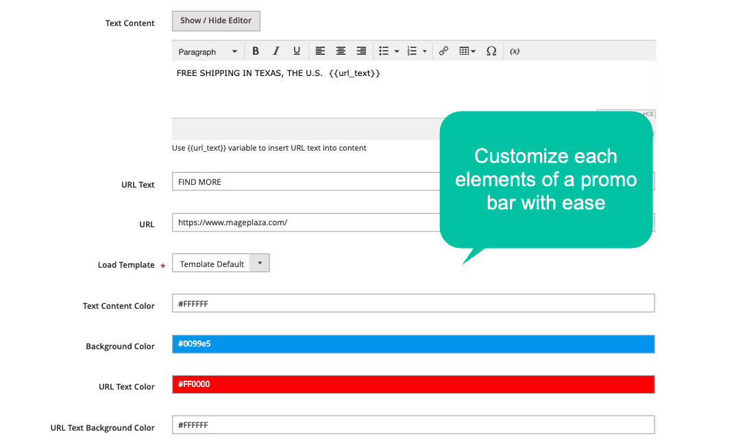 Promo Barresponsive And Fully Customizable Bar